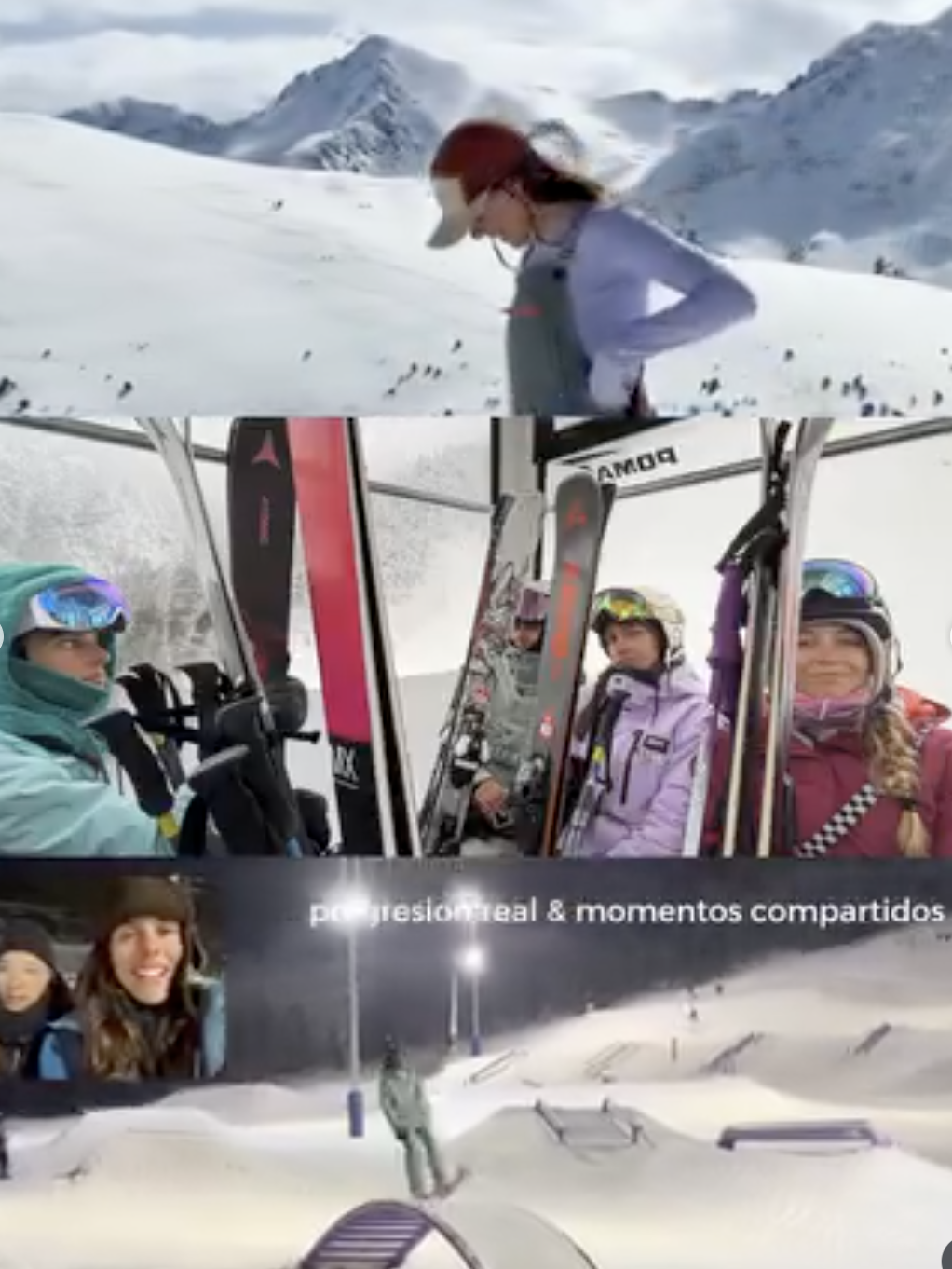 Ski moments shared in Andorra