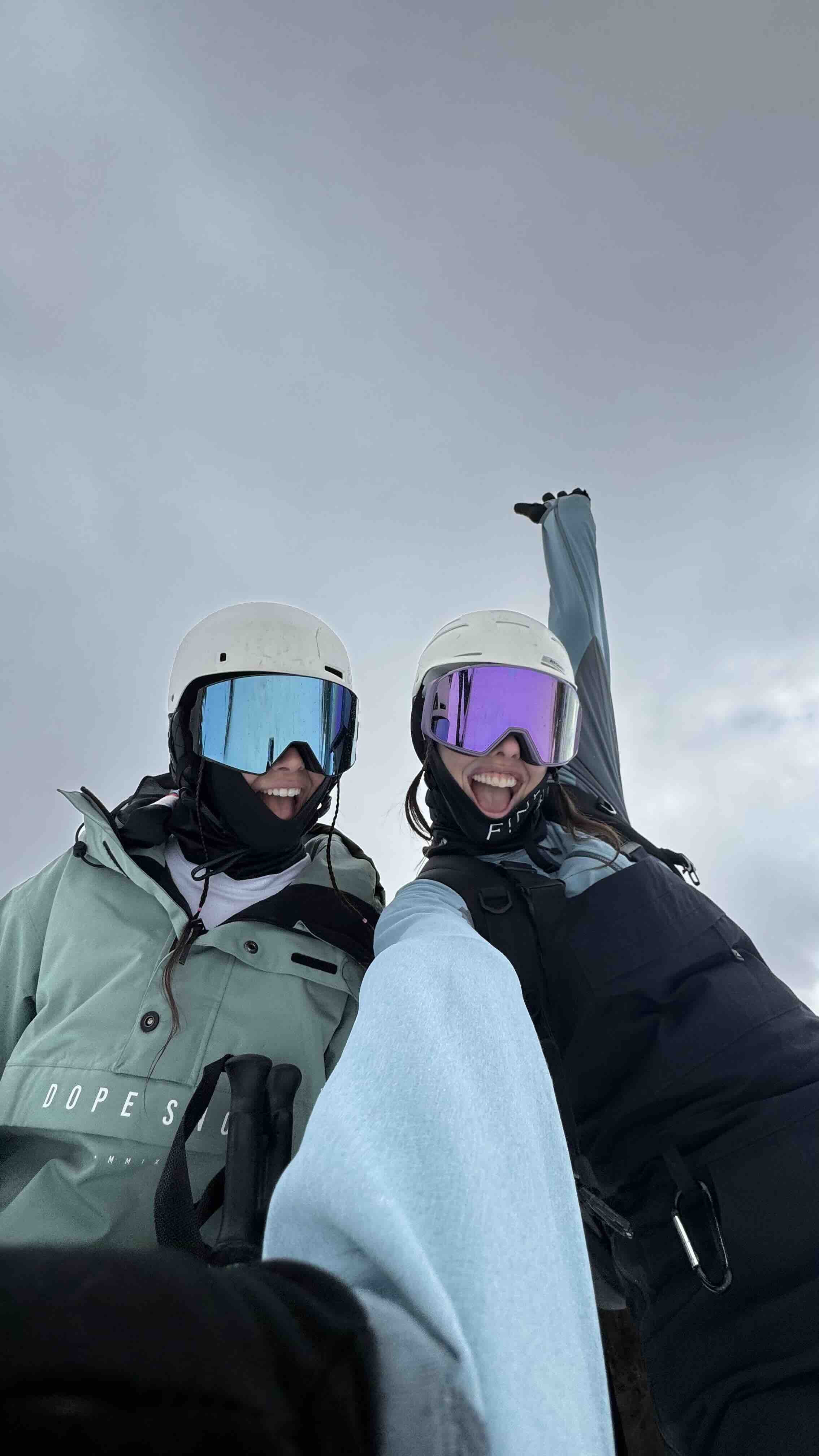 Two riders together in Patagonia
